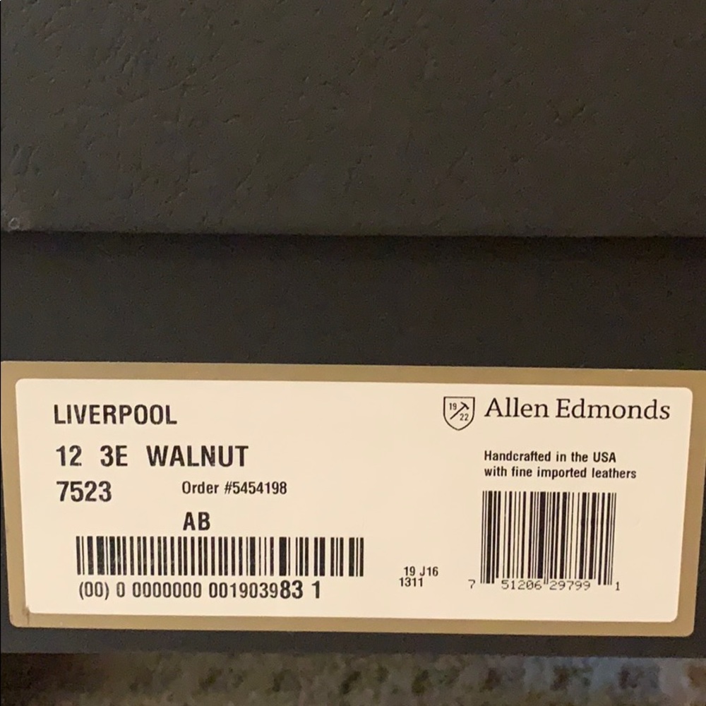 Men’s Allen Edmonds Liverpool Boots